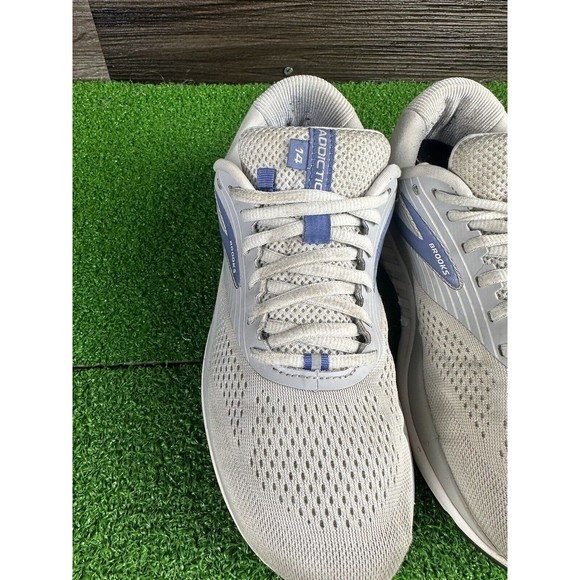 Brooks Addiction 14 Gray Purple Womens Size 9.5 wide Running Shoe Sneaker - Picture 7 of 9